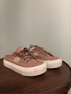 Blowfish Pink Platform Mule Sneakers